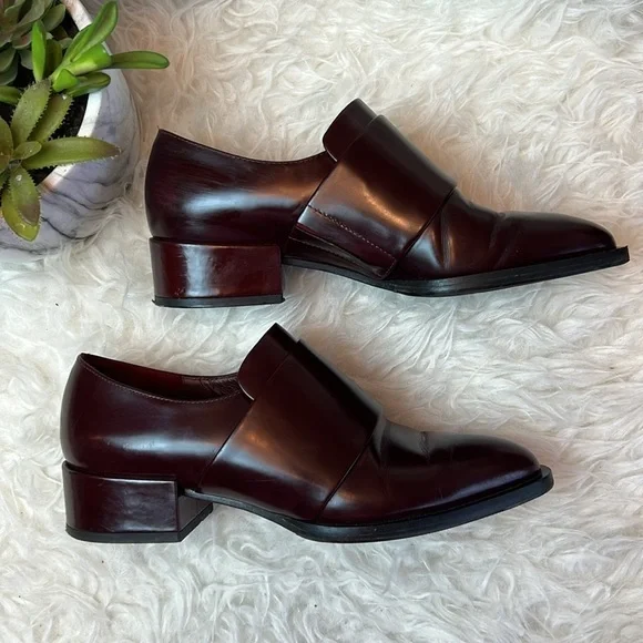 Vince Women’s Yaeger Oxblood Pointed-Toe Loafers Dress Shoes Size 6M US - Picture 5 of 17